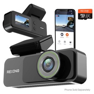 Rexing V1 Lite 2K Wi-Fi Dash Cam with USB-C Connection and 32GB microSD Card - 1 of 4