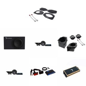 Diamond Audio Amplified Speaker Upgrade Bundle Compatible with 18-23 Jeep JL/JT (includes integration harness) - (2) DES65C, STXJLSBA, STXJLPOD, Mi... - 1 of 4