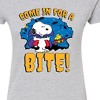 Women's - Peanuts - Snoopy Come In For A Bite Fitted Graphic T-Shirt - 2 of 4