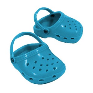Sophia’s Rubber Garden Clog Sandal with Heart Cut Outs and Heel Strap Shoes Accessory for 18" Dolls - 1 of 1