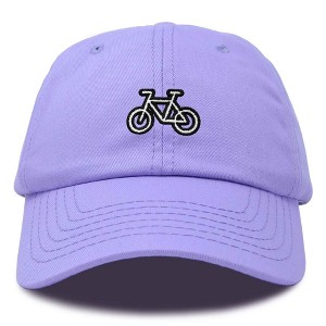 Dalix Bike Embroidered Bicycle Cotton Baseball Cap Adjustable Dad Hat Mens - 1 of 4