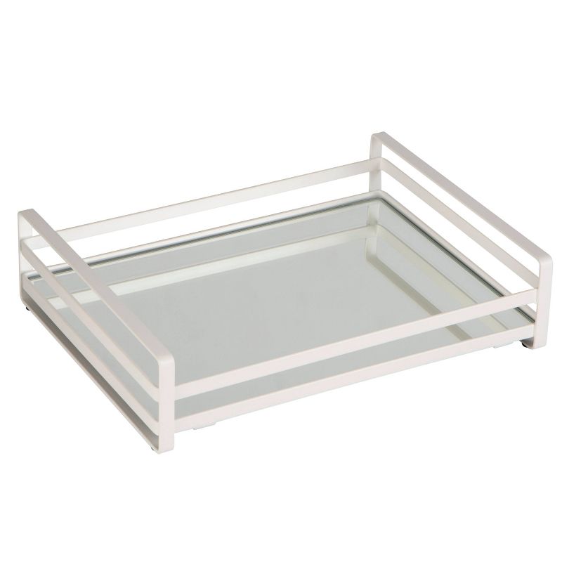 Flat Wire Large Vanity Tray White - Home Details, 1 of 9