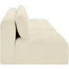 Meridian Furniture,Shaggy Cream Corduroy Performance Fabric Modular Sofa - 3 of 4
