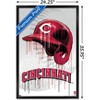 Trends International MLB Cincinnati Reds - Drip Helmet 22 Framed Wall Poster Prints - 3 of 4