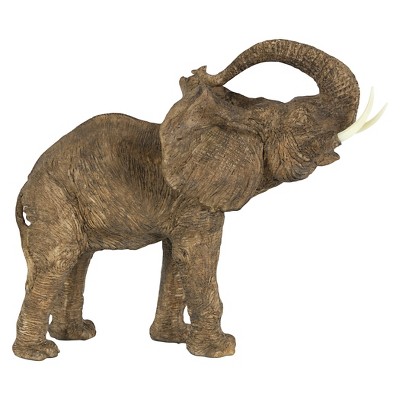 A&B Home Elephant Statue - Large: Resin Animal Figurine for Rustic Home Decor, Indoor Tabletop Display