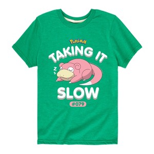 Boys' - Pokémon - Slowpoke Taking It Slow Short Sleeve Graphic T-Shirt - 1 of 4
