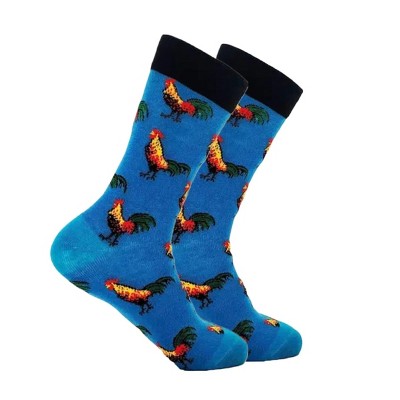 Rooster Pattern Socks (men's Sizes Adult Large) From The Sock Panda ...