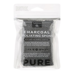 Earth Therapeutics Charcoal Exfoliating Sponge - 1 ct - 1 of 3