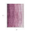 Merlot Blush And Pink Ombre Washable Indoor Outdoor Area Rug - 3 of 4