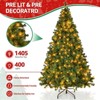 Pre-Lit Artificial Christmas Tree 7.5ft with 400 Clear Incandescent Mini Lights, Indoor Outdoor Green - 4 of 4
