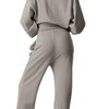 Future Planet Womens Saturn Premium Fleece Lined Soft Cotton Sweatpants Loose Fit Cement - 3 of 4