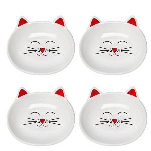 Park Life Designs 1c Oscar Dishes Cat Bowl - White - 1 of 4