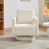 Hrinhom 29“W Boucle Swivel Accent Chair,Modern Armchair With Back Cushion - 2 of 4