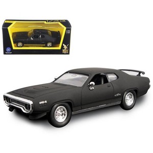 1971 Plymouth GTX Matt Black 1/43 Diecast Model Car by Road Signature - 1 of 3