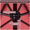 Yescom 7.5ft Outdoor Patio Umbrella with Base Included Heavy Duty Weighted Stand Holder with Scale Tilt Sunshade Garden Parasol for Yard Deck Market - 4 of 4