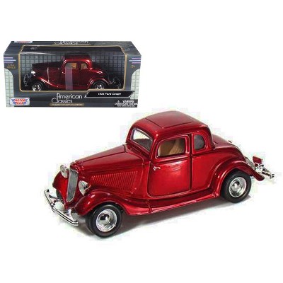 1934 Ford Coupe Red 1/24 Diecast Model Car by Motormax