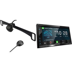 Kenwood DNR476S Digital Multimedia/Navigation Receiver with CMOS-320LP Multi-Angle Rear View Camera with License Plate Mounting - 1 of 4