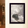 "Snowy Locomotive" by Lori Deiter, Ready to Hang Framed Print, Black Frame - 3 of 4
