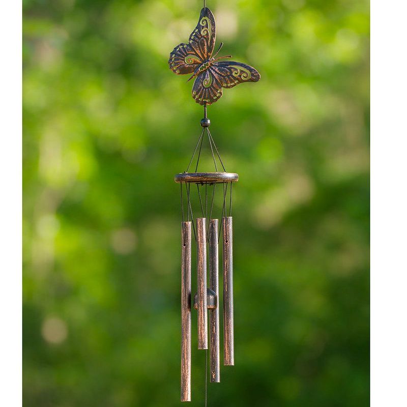 Dawhud Direct 28" H Butterfly Wind Chimes for Outside, 5 of 7
