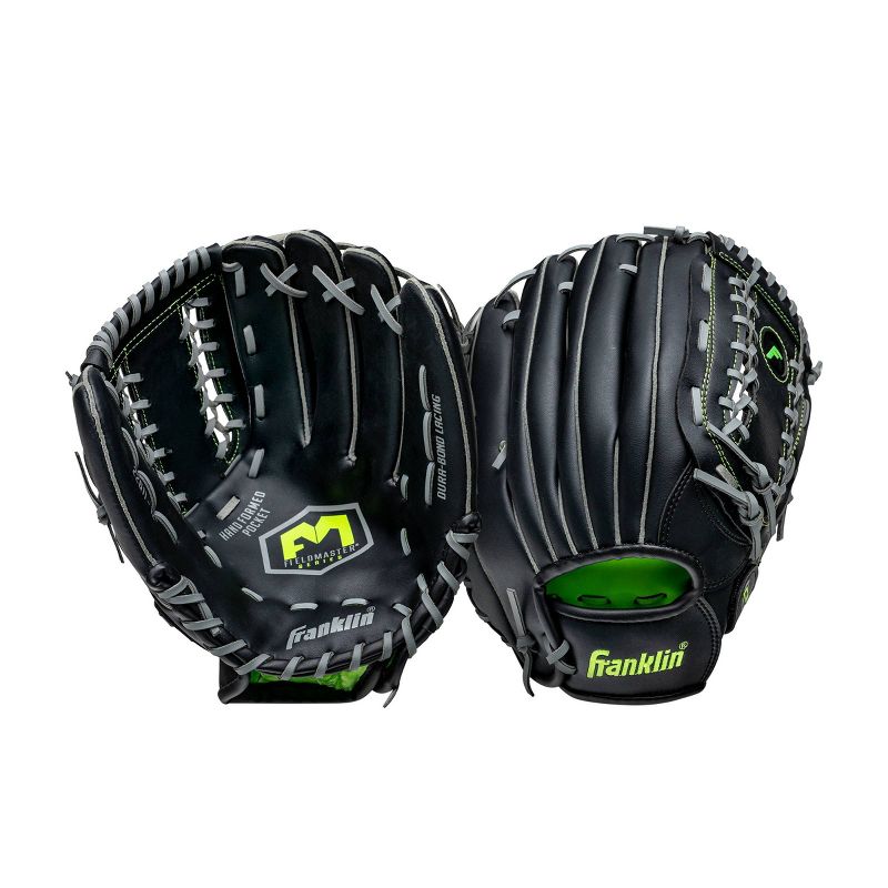 Franklin Sports Midnight Series 12&#34; Baseball Glove Right Handed Thrower, 2 of 4