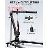 2-Ton Folding Engine Hoist with Lever, Hydraulic Shop Crane with 6 Swivel Wheels & Adjustable Boom (0.5T-2T), Heavy-Duty Cherry Picker for Garage - 3 of 4