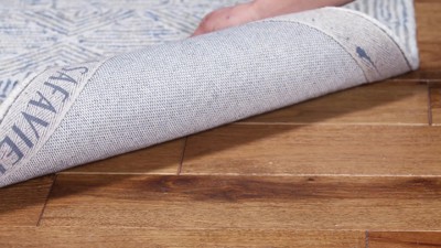 Handmade Blue Wool Tufted 5' x 8' Area Rug