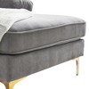 83" L Shaped Convertible Sectional Sofa, Modern Upholstered 3 Seat Couch, Upholstered Sleeper Sofa Bed for Living Room Office and Apartment - 4 of 4