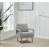 Okak Modern Mid-Century Accent Chairs, 2pcs with Wood Legs, Soft Cushion for Living Room and Bedroom - 2 of 4