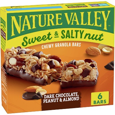 Image of Nature Valley Sweet & Salty Dark Chocolate-Peanut & Almond Granola Bars - 7.4oz/6ct