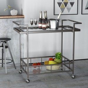 VYNXARIA BAR CART, Trolley Cart on Wheels with Storage for Living Room, Laundry,Garage,Bathroom - 1 of 4