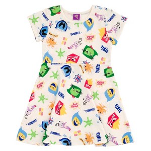 Disney Nightmare Before Christmas Toy Story Lion King Girls French Terry Skater Dress Little Kid to Big Kid - 1 of 4