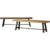 Maggift Outdoor Patio Seating Sets, Unique Design, Ideal for Conversations, Perfect for Gardens and Living Spaces, Beige, 63"*14.5"*17.75" - 2 of 4
