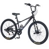 Freestyle Kids Bike Double Disc Brakes 26 Inch Children's Bicycle for Boys Girls Age 12+ Years - 2 of 4