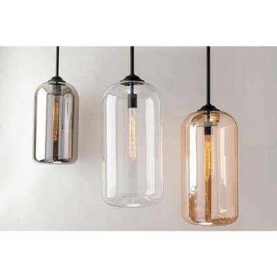 Troy Lighting District 1 - Light Pendant in  Satin Black Clear Shade