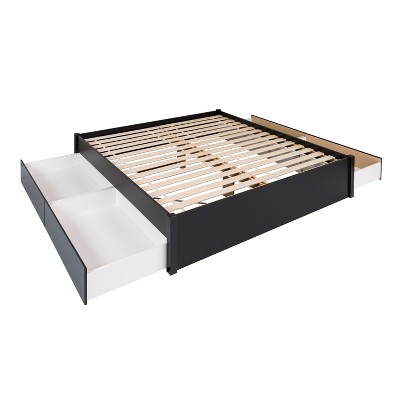 Select 4 - Post Platform Bed with 4 Drawers - Prepac
