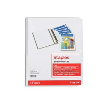 Staples Presentation Binder 24 Sleeve Capacity White 463364 : Target