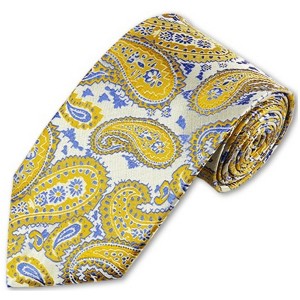 Men's Paisley 3.35 Inch Wide And 58 Inch Long Woven Neckties - 1 of 4
