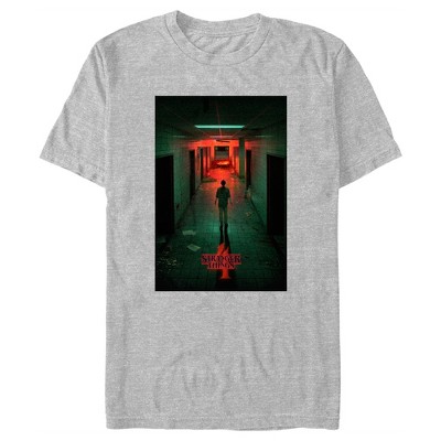 Men's Stranger Things Four Friends Rift Apocalypse Poster T-Shirt