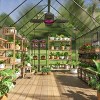 Outdoor 8x12 FT Greenhouse, Heavy Duty Polycarbonate Greenhouse, Greenhouse with Aluminum Frame and Roof Vent-Coolbibila - 2 of 4