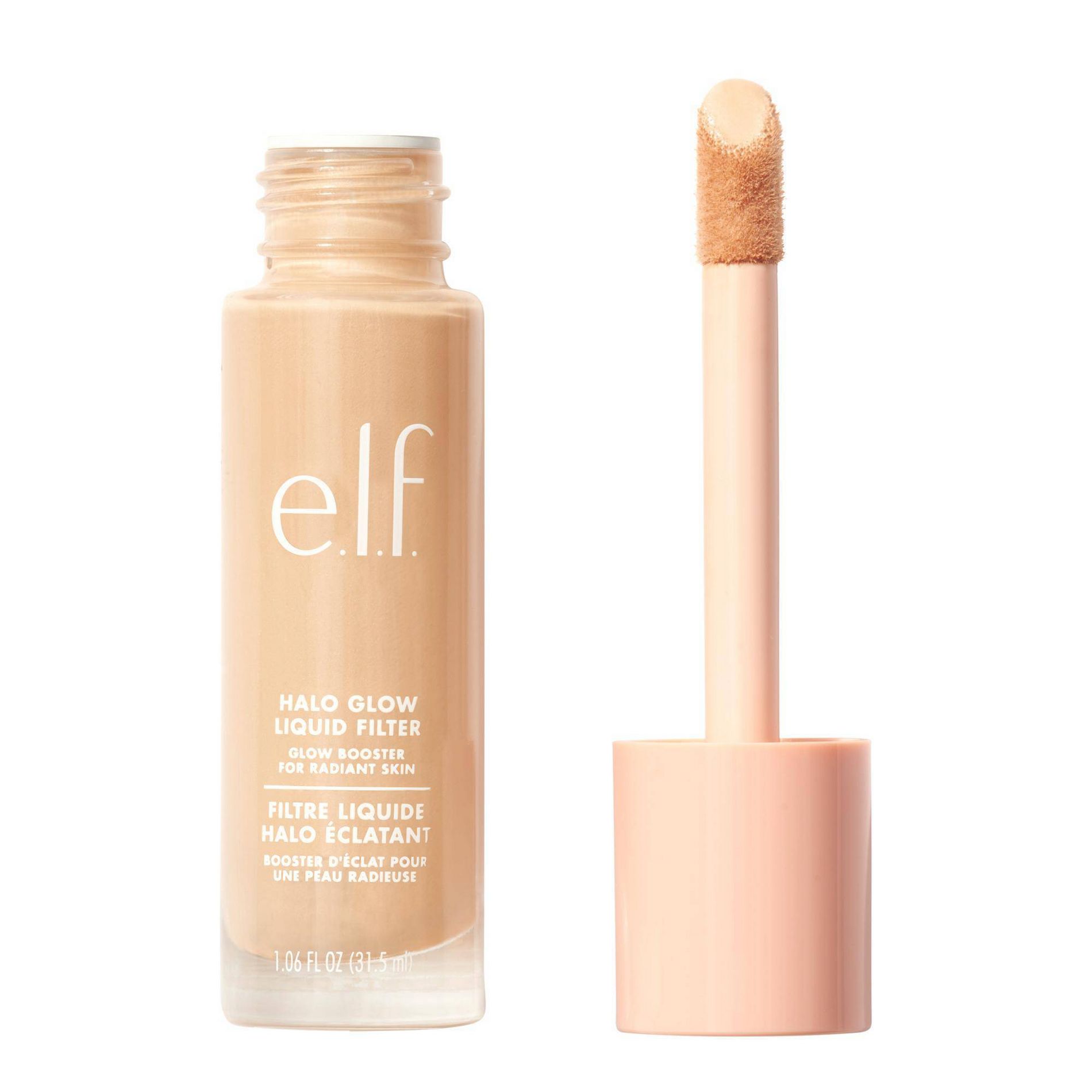e.l.f. Halo Glow Liquid Filter Highlighter - 0 Fair - 1.06 fl oz: Paraben-Free, Contains Hyaluronic Acid, Vegan