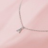 Girls' Cubic Zirconia Letter Sterling Silver Necklace - In Season Jewelry - 4 of 4