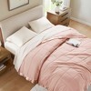 Soft Cozy Throw Blanket for All Seasons, Lightweight 100% Polyester Microfiber Bed Blanket, Blush, Twin - 4 of 4