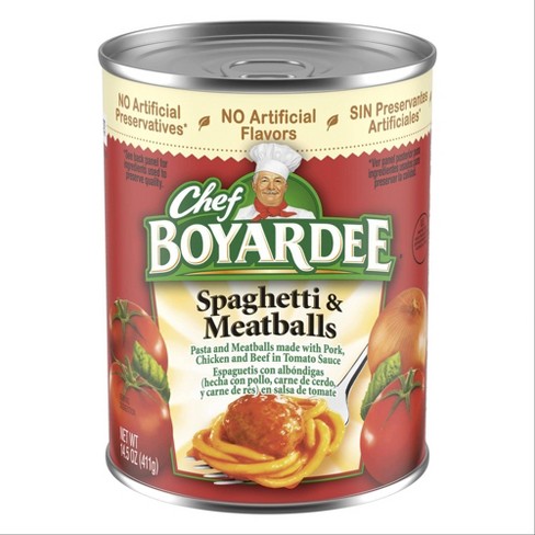 Chef Boyardee Spaghetti & Meatballs - 14.5oz : Target