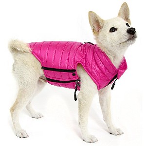 Gooby Water Resistant Puffer Vest with Side Zipper Closure for Small Dogs, Pink, Medium - 1 of 1