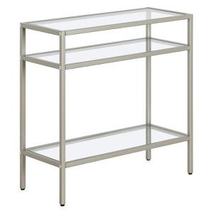 Satin Nickel Rectangular Side Table - Henn&Hart - 1 of 4