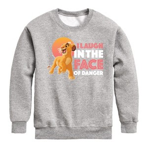 Boys' - Disney - Simba Graphic Long Sleeve Fleece Sweatshirt - 1 of 4