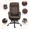 NicBex Adjustable Height Reclining Swivel Executive Office Chair with High Back and Footrest for Work Study - 4 of 4