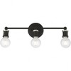 Livex Lighting Lansdale 3 - Light Vanity in  Black/Brushed Nickel - 4 of 4