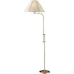 56.5" x 67.5" 3-way Adjustable Height Pharmacy Floor Lamp Antique Brass - Cal Lighting