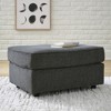 Signature Design by Ashley Contemporary Cascilla Ottoman Chenille Slate - 2 of 4